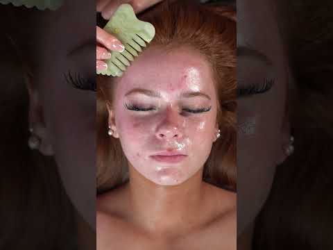 Traumatic Past, Soothing Gua Sha Eyes #shorts