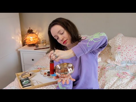 ASMR Whisper Positive Energy Cleansing | Loving Reiki Healing | Singing Bowl, Hand Movement