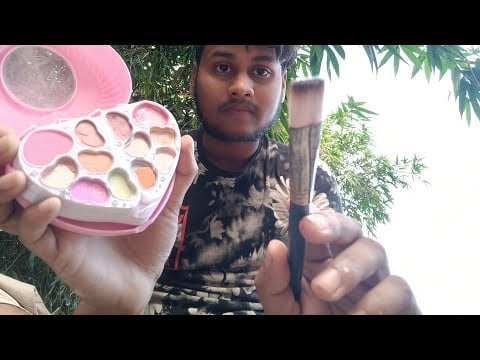 ASMR Fast Doing Your Outdoor Makeup 💄💅🏻
