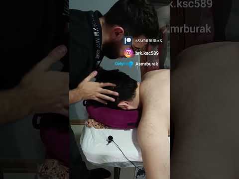 MASSAGE THERAPY THAT DEEPLY RELAXES THE BACK,NECK AND HEAD  #relaxing #asmr #shorts #massage