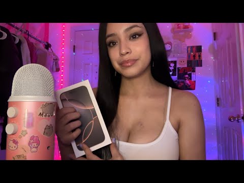 ASMR whisper ramble & iPhone tapping ★