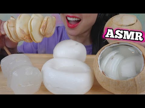 ASMR PALM FRUIT + COCONUT JELLO (EATING SOUNDS) NO TALKING | SAS-ASMR