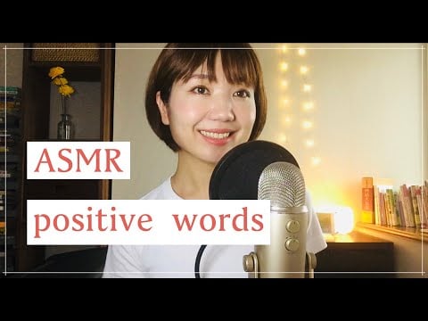 ASMR reading positive sentences / soft-spoken, whispering, relaxing