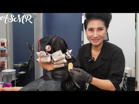 미용실 ASMR  건강모 디지털 셋팅폄    Healthy hair digital setting perm/Korean hair salon