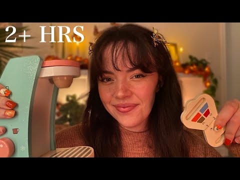 ASMR 2 HOURS Wooden Makeup Roleplay Compilation💄😴 (pampering, wooden sounds, wooden toys)