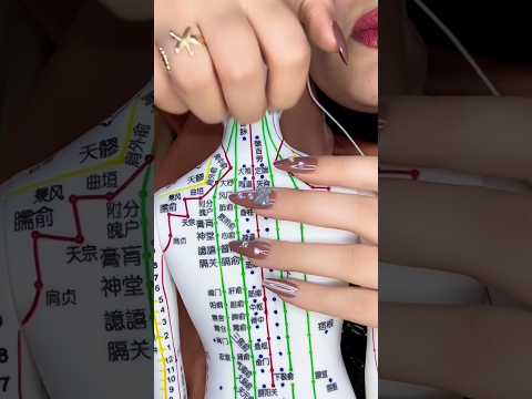 Acupuncture doll head massaging & scratching 💆🏻‍♀️ #asmr #shorts #asmrscratching #asmrmassage