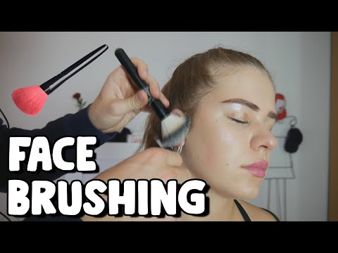 ASMR Tingly Face Brushing And Skin Tracing 💤
