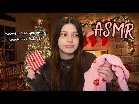 ASMR | That One Family Member Pretending to Like Sh1tty Gifts on Christmas🎄