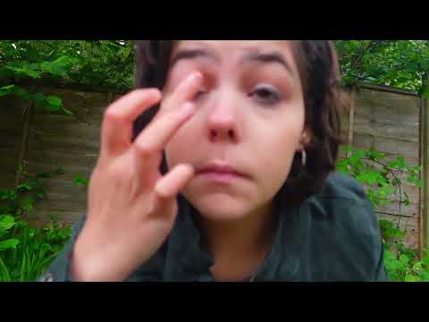 (ASMR) An Fun field recording of doing my makeup the wind will help you sleep