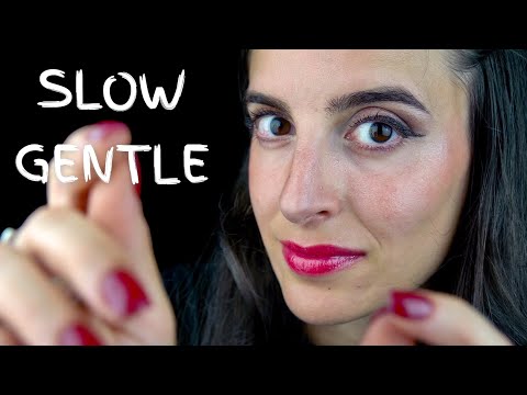 SLOW & GENTLE ASMR 💤 mouth sounds & hand movements ✨