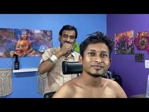 Indian live head shoulder and neck massage by relax king