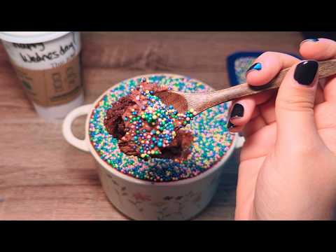ASMR Eating VIRAL Dot Cake and Sprinkle Sounds | Whispering ASMR
