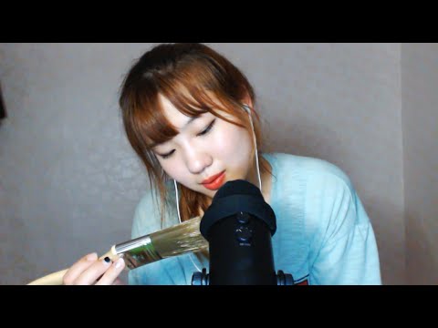 [한국어 ASMR] Binaural sounds, Brushing sounds, 마이크 브러싱 사운드.