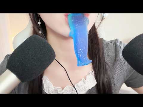 【ASMR】巨大グミを噛まずに食べる音2🐬 Eating a Giant Gummy (Mouth Sounds)