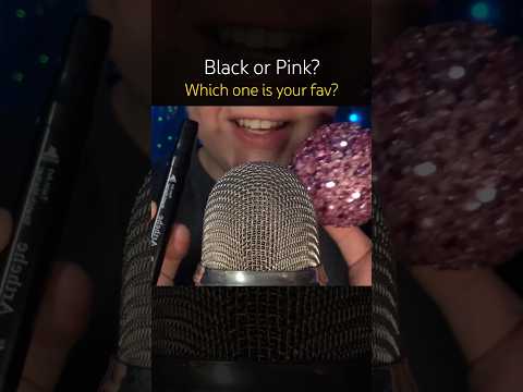 Black or Pink? 🖤🩷 #asmr