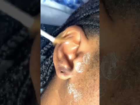 Ear piercings cleaning #asmrbygracejohn #mouthwhisper