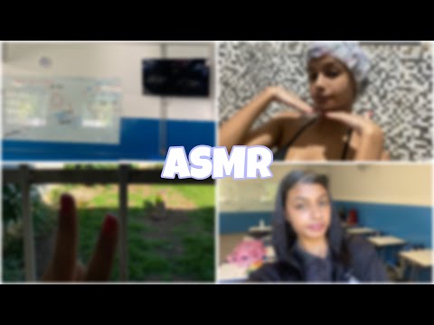 ASMR- rotina de uma estudante do ensino médio (durma aqui)