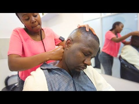 ASMR: She is a PRO! 💆‍♀️ Intense Kenyan  Head Massage for Deep Relaxation🇰🇪
