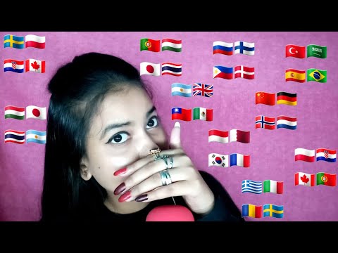 ASMR "WHISPER" in 30 Different Languages