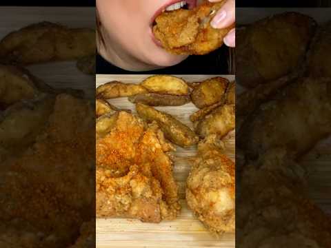 CRUNCHY FRIED CHICKEN #asmr #chicken