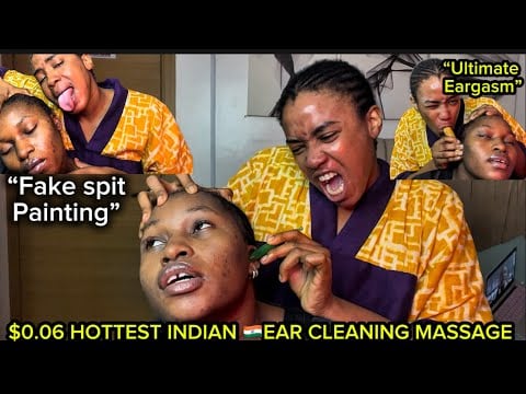 ASMR✨INDOOR STREET INDIAN🇮🇳HEAD& EAR INTENSE MASSAGE,SPITPAINT ON PURITY 