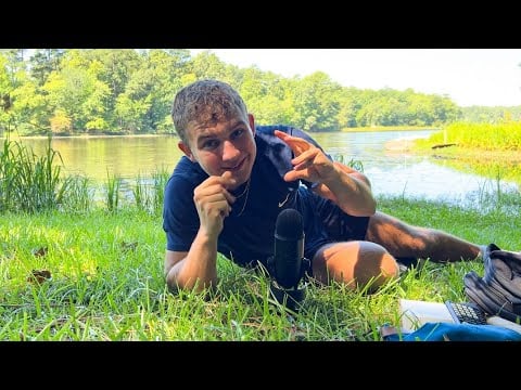 ASMR in Nature at A Lake (public ASMR) ✨