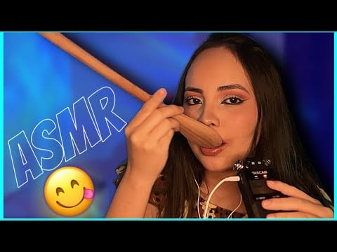 Colher De Madeira Gigante /ASMR 
