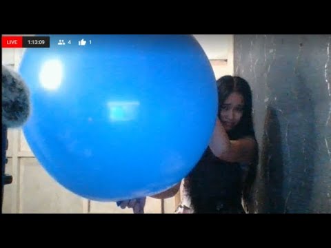 🎈𝐀𝐒𝐌𝐑 𝐁𝐀𝐋𝐋𝐎𝐎𝐍𝐒: GIANT BLUE BALLOON POP on LIVESTREAM (UN-CUT/UN-EDITED)