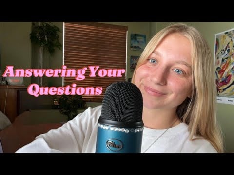 ASMR: Close Up Whispers Answering YOUR Questions 🧐