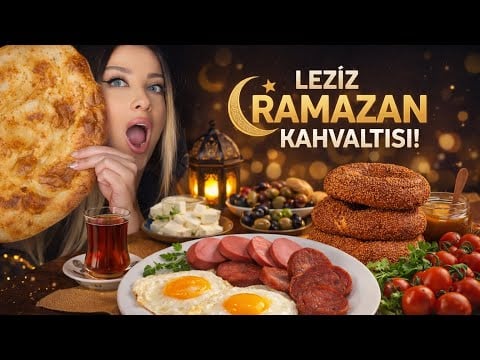 SAHUR MUKBANG | Benimle sahur yap 🌙| TÜRKÇE ASMR MUKBANG 
