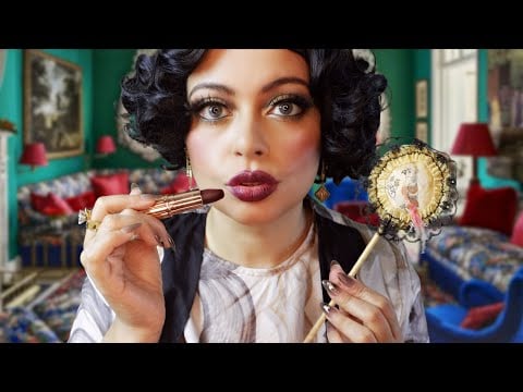 ASMR| 1920s Flapper Glam - History & How To Get the LOOK (Makeup Application Relaxing Voiceover)