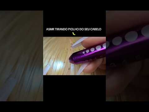 ASMR PIOLHO / TIRANDO PIOLHO DO SEU CABELO #asmr #shorts #shortvideo