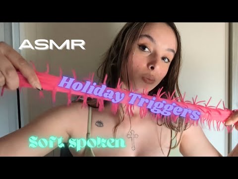 ASMR Holiday Triggers Soft Spoken and Sensory Toy