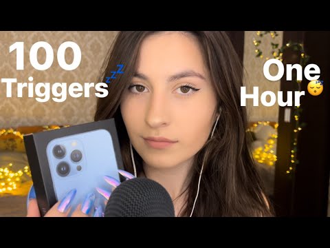 Asmr 100 triggers in ONE HOUR / Asmr to help you sleep #asmr #asmrsleep #asmrtriggers