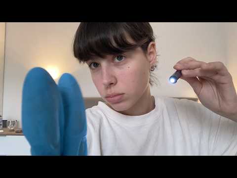 asmr eye exam (fast, chaotic)