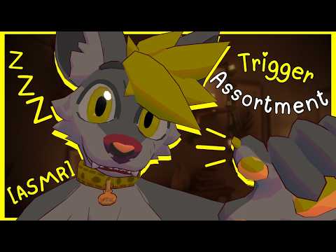 [Furry ASMR] Trying to get you asleep with an trigger assortment! :3 [Sleep-aid] [Soft-spoken]