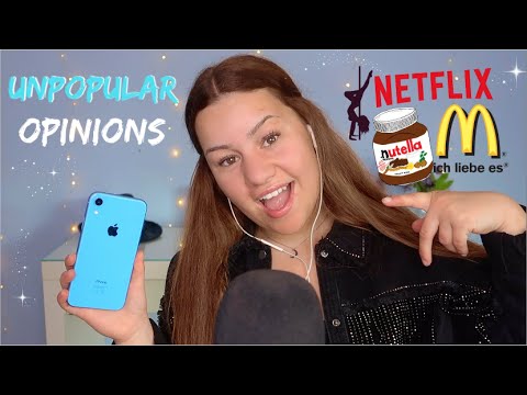 [ASMR] EURE UNPOPULAR OPINIONS🤯 | Meine Meinung | ASMR Marlife