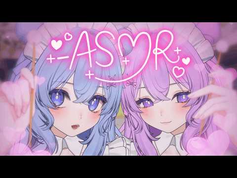 ASMR Twin Maids Won't Leave You Alone Tonight~ 🩷💤 【Personal Attention, Kisses, Ear Cleaning】