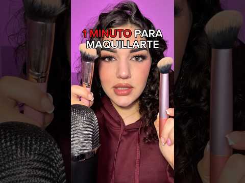 1 MINUTO‼️para maquillarte 🏃‍♀️ #asmr #maquillaje #roleplay
