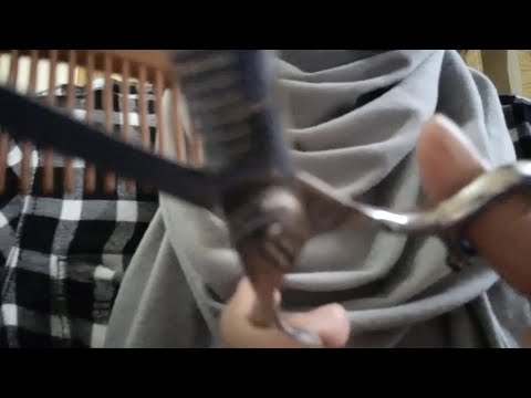 ASMR | Playing with your hair (Brush, lice-check, hairtrim, rain sounds, ring sounds)