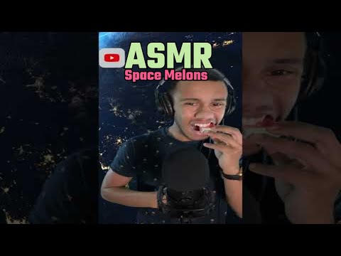 ASMR Crunchy Space Melons | #asmr #shorts #mukbang
