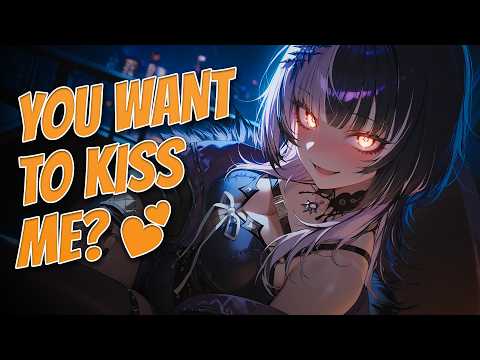 Older Goth Girl Falls for You at the Party | ASMR Roleplay [F4M][Kisses][Flirting][Teasing]