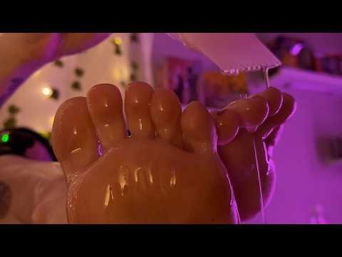 Peaceful Foot Bath & Oil Care | Soft Spa Sounds for Sleep & Relaxation