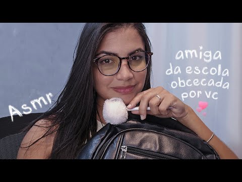 ASMR ROLEPLAY amiga da escola obcecada por você (com tapping e gatilhos diferentes) 📚💤