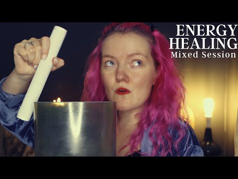 [ASMR] A Light Healing Session | Alchemy bowl, Singing, Pulling, Reiki (little talking)