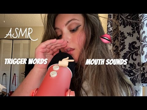 ASMR TURNING TRIGGER WORDS INTO MOUTH SOUNDS👄/LATEX🧤/MIC TRIGGERS🎙️/INAUDIBLE WHISPERS🤫 