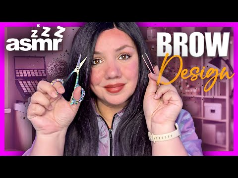 ASMR Thorough EYEBROW Trimming & Shaping Roleplay | Crinkly Shirt