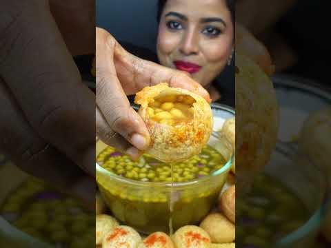 ASMR Eating Spicy Samosa,Pani Puri with Aloo masala,Dahi Puri,Indian Street Food ASMR Eating Mukbang