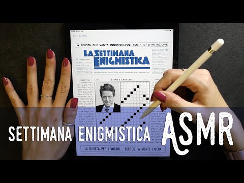 ASMR ita - 📝 SETTIMANA ENIGMISTICA con VOI (Whispering)