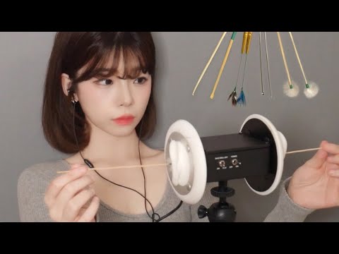 ASMR 네가지 귀이개 양쪽 동시 귀청소│깊고 자극적 시원함│팅글 No talking (Twin Earcleaning/Both Earcleaning) Tinlge